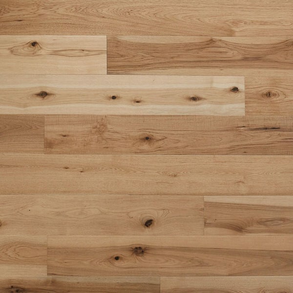 Farrow XL Hickory 1/2 in. T x 7.5 in. W Tongue and Groove Wire Brushed Engineered Hardwood Flooring (31.09 sqft/case)