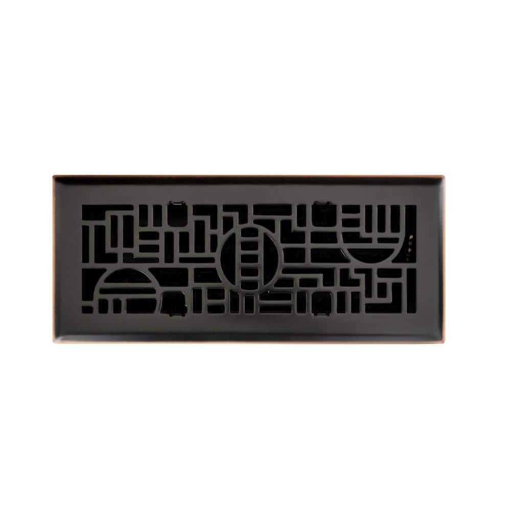 4 in. x 12 in. Cosmopolitan Floor Register in Oil Rubbed Bronze price history on PriceWatchPro