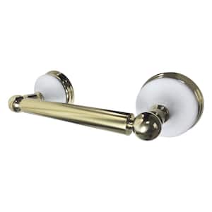 Victorian Toilet Paper Holder in Polished Brass