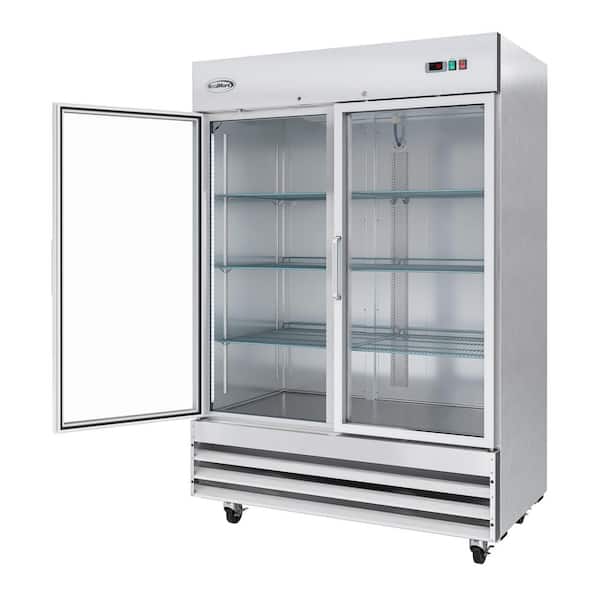 Koolmore 54 in. 47 cu. ft. Commercial 2-Glass Door Reach In