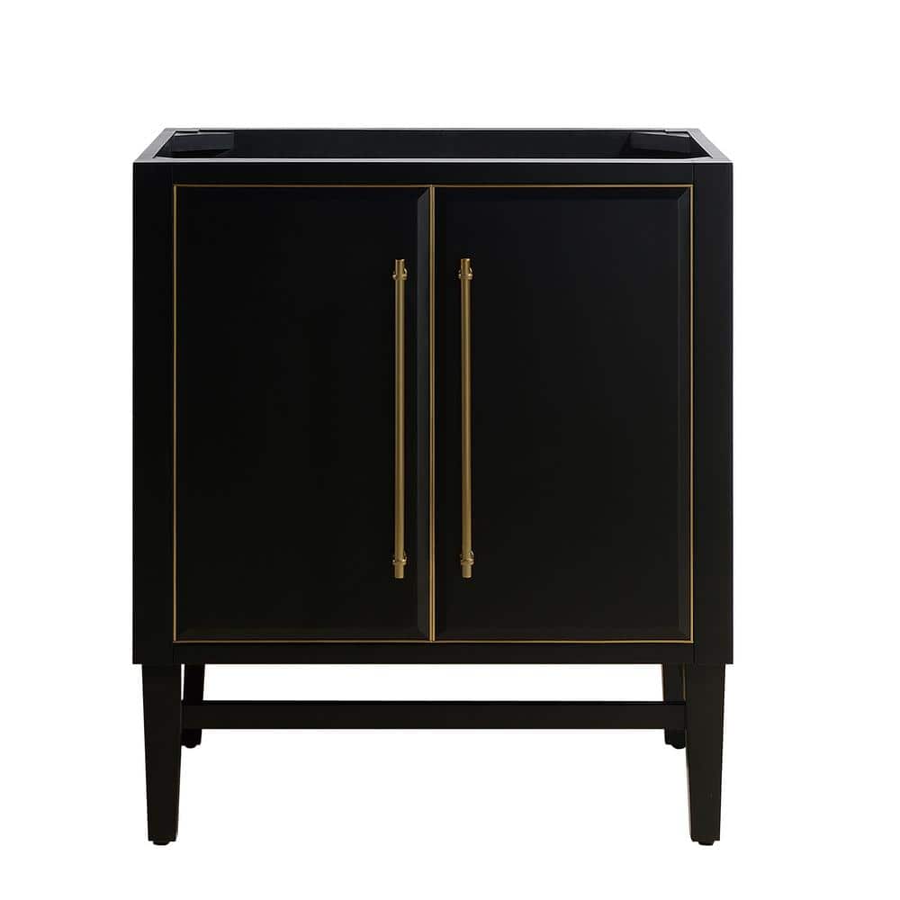 Mason Modern Elegance 30" Black Solid Wood Vanity Cabinet
