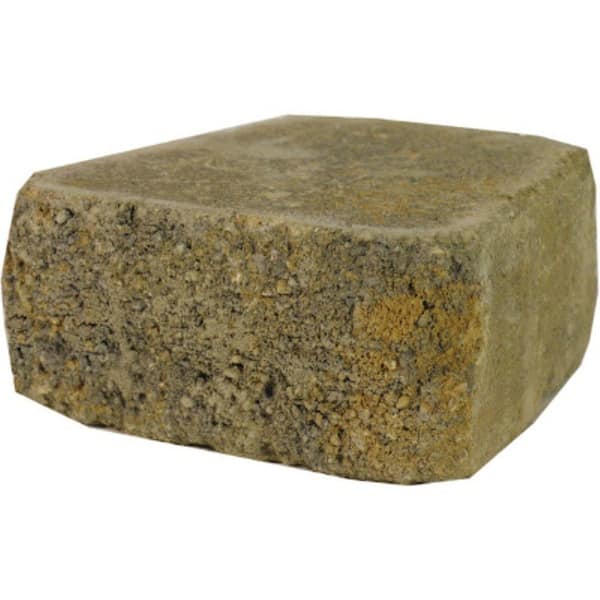 Oldcastle Countryside 4 in. x 9 in. x 8 in. Tan/Gray Concrete Garden Wall Block