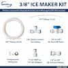 iSpring ICEK3 20 feet 3/8 Tubing Water Line Splitter and Reverse Osmosis  Refrigerator Ice Maker Kit, Fits PH100, RO100, US15 Series, Everything  Included for Installation