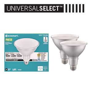 Universal Select 90/120/150-W Equivalent PAR38 Dimmable LED Spot Light Bulb Selectable Color Temperature (2-Pack)