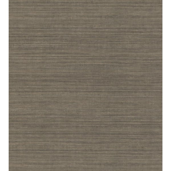 Brown and Black Silk Elegance Paper Wallpaper Matte, 27 in. x 27 ft.