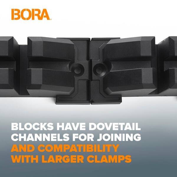BORA Steel 40 in. Parallel Clamp (Set of 2) 571140T - The Home Depot