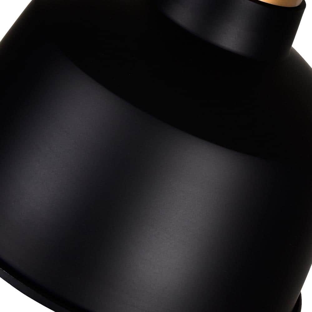 Elisa Mini Crystal-Embellished 9" Black Metal Pendant Light