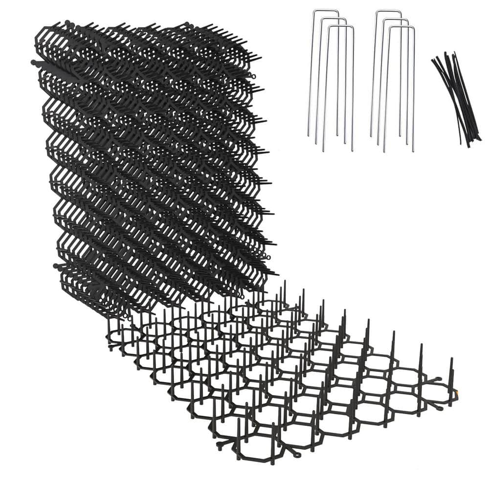 12-Pack 8.5 x 6.5 in. Cat Scat Mat with Spikes, Garden Staples and Ties, Deterrent for Furniture and Yard Protection price history on PriceWatchPro