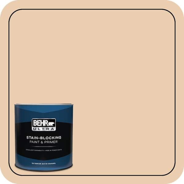 BEHR ULTRA 1 qt. #BXC-64 Shortbread Cookie Satin Enamel Exterior Paint & Primer