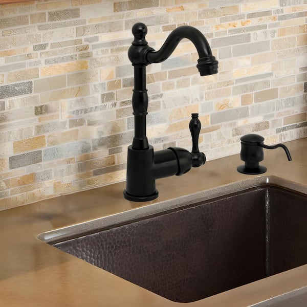 Built in Matte Black Soap Dispenser Refill from Top with 17 oz. Bottle - 3 Years Warranty