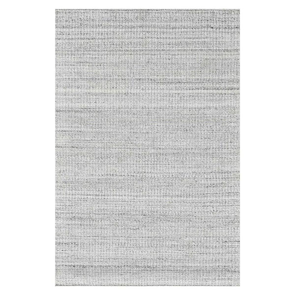 Atlantic 2x3 Area Rug Silver Yarn Rectangle Medium Pile Heathered Pattern Rugs for Living Room Dining Room Bedroom