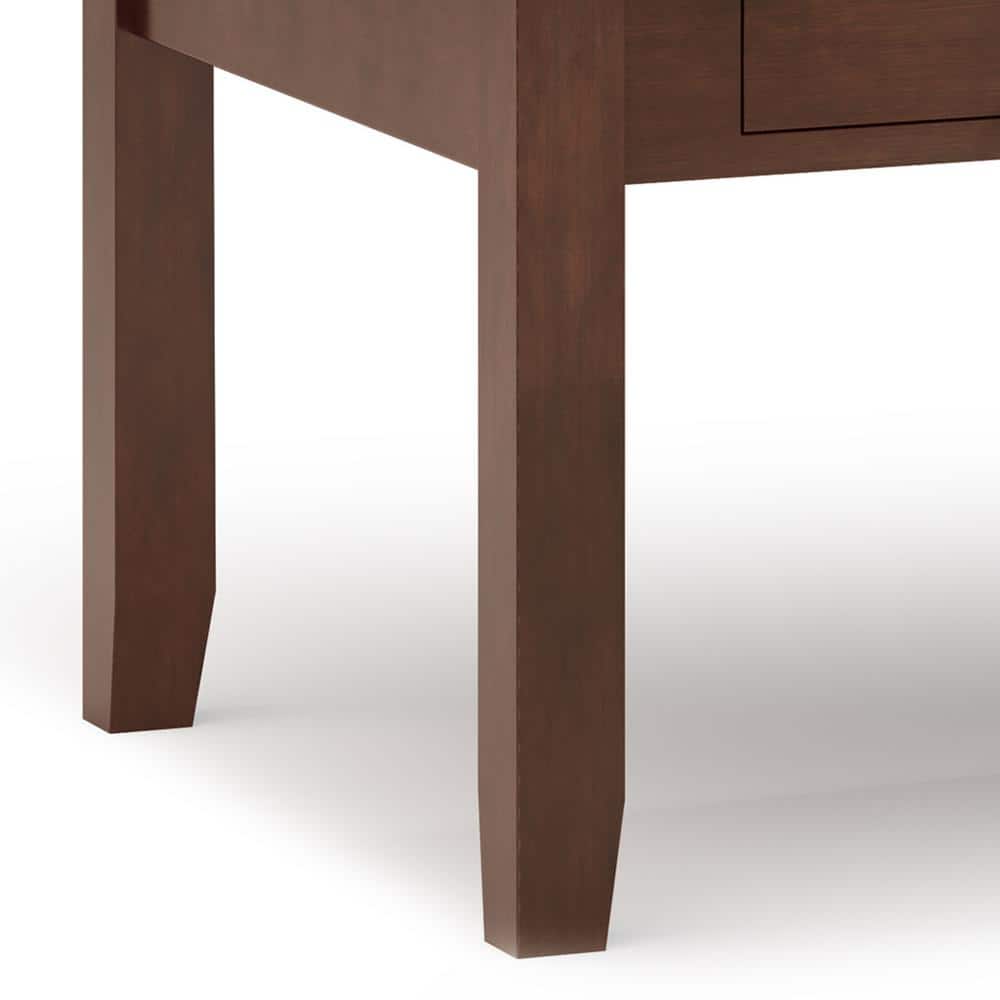 Russet Brown Solid Wood Lift-Top Coffee Table with Storage