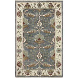 Payton Slate 5 ft. x 8 ft. (5 ft. x 7 ft. 6 in.) Geometric Transitional Area Rug