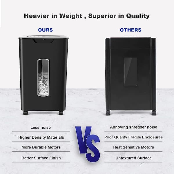 Yichuhaoxi Paper Shredder for Home Office, 60 Sheets Auto