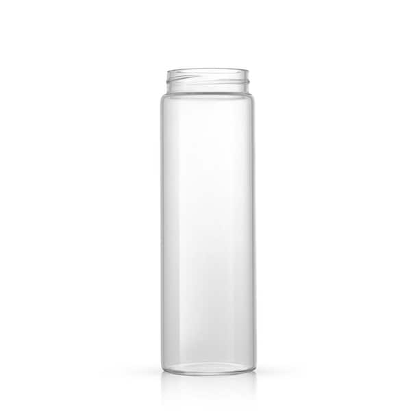 Water Bottle 12oz / 350ml Wide Mouth Clear Glass Bottles with Strap, Gray  Lids for Juicing, Smoothies, Infused Water, Beverage Storage 