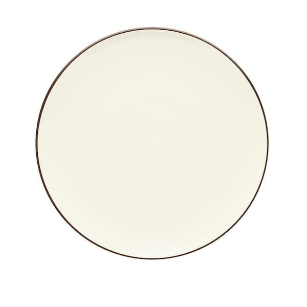 Noritake Colorwave Chocolate Brown Stoneware Coupe Dinner Plate 10-1/2 in.