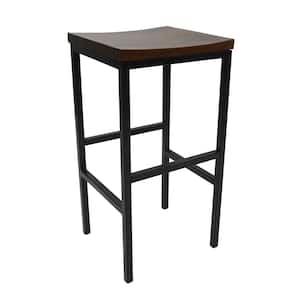 Aileen 30 in. Black and Chestnut Bar Stool