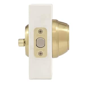 816 Series Polished Brass Single Cylinder Key Control Deadbolt Featuring SmartKey Security
