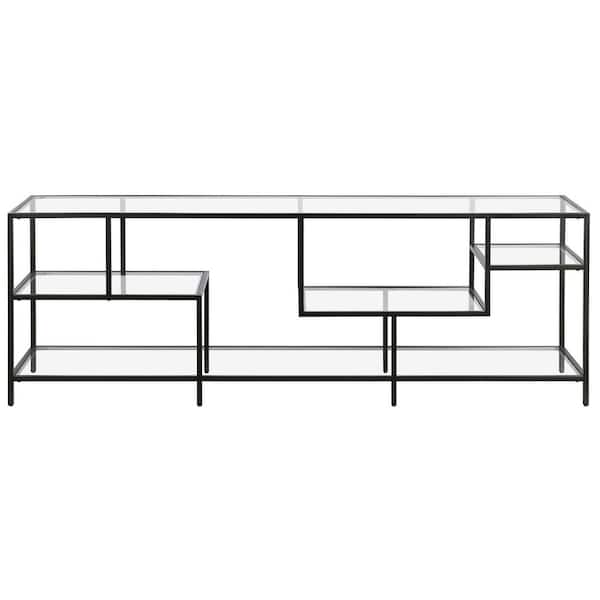 Meyer&Cross Deveraux 70 in. Blackened Bronze TV Stand Fits TV's up to 75 in.