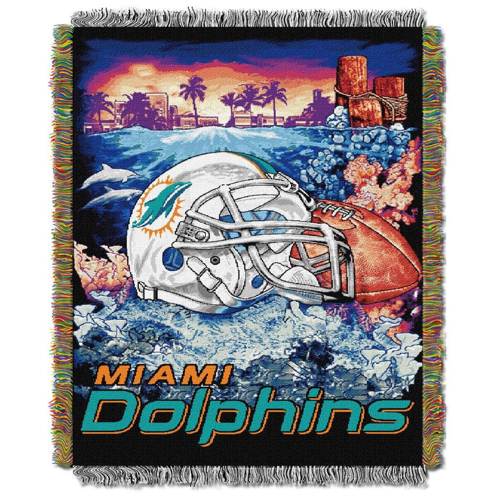 THE NORTHWEST GROUP Dolphins Multi Color Tapestry Home Field Advantage ...