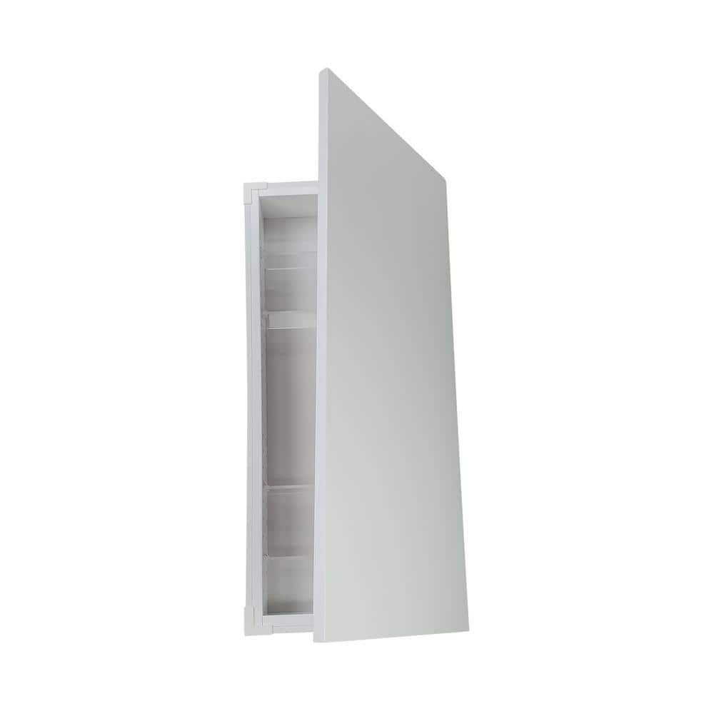 15.5 in. W x 35.5 in. H 3.5 in. D Greystone Slab Panel White Enamel Recessed Medicine Cabinet without Mirror price history on PriceWatchPro