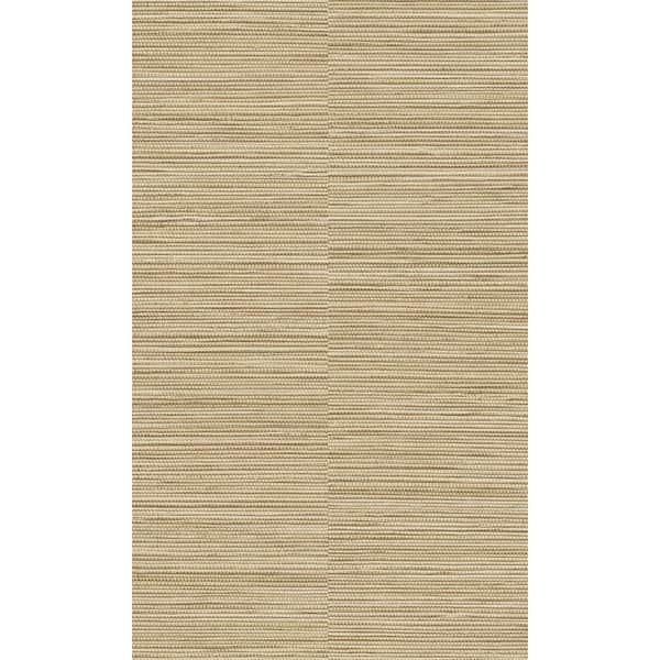 Walls Republic Beige Grasscloth Effect Textured Printed Non-Woven Paper Non Pasted Textured Wallpaper 57 sq. ft.