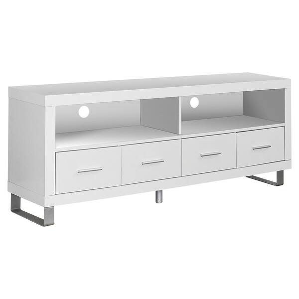 Unbranded White 60 in.TV Stand