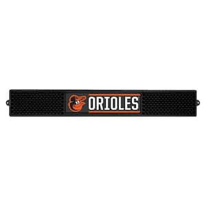 MLB- 3.25 in. x 24 in. Black Baltimore Orioles Drink Mat