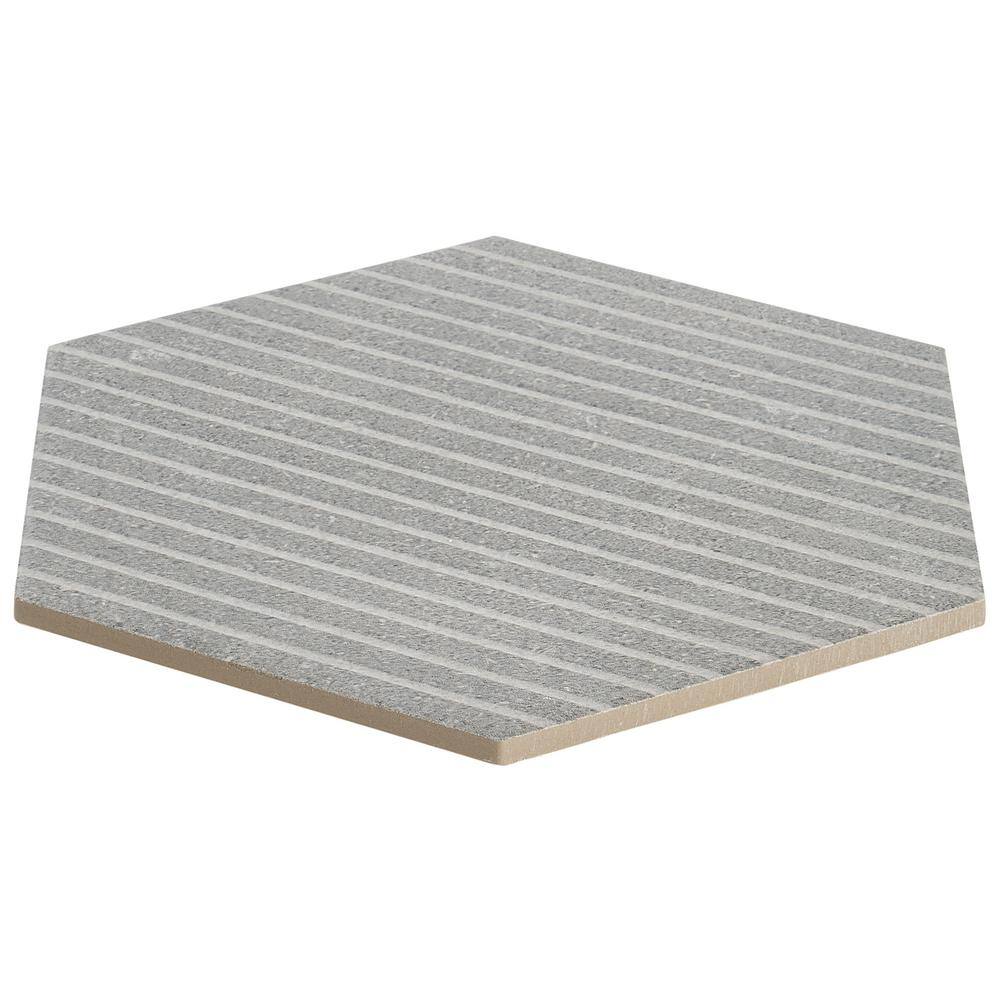 Gray Hexagon Matte Porcelain Wall and Floor Tile