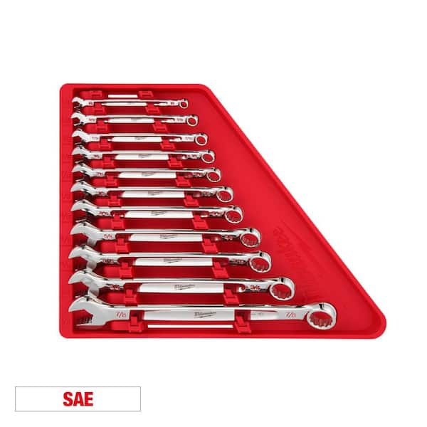 Milwaukee Combination SAE Wrench Mechanics Tool Set (11-Piece)