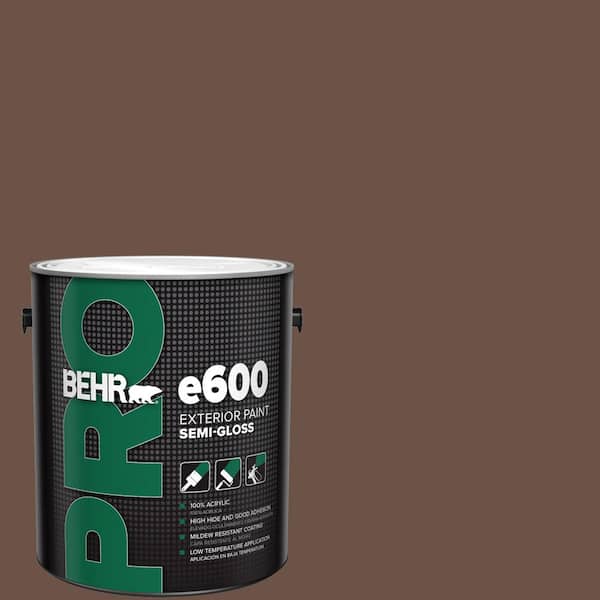 1 gal. #MQ2-05A Authentic Brown Semi-Gloss Exterior Paint