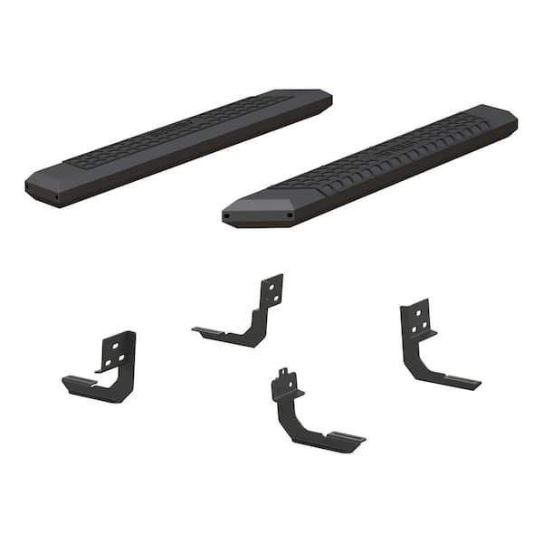 Aries AdvantEDGE Black Aluminum 53-Inch Truck Running Boards, Select Dodge, Ram 1500, 2500, 3500
