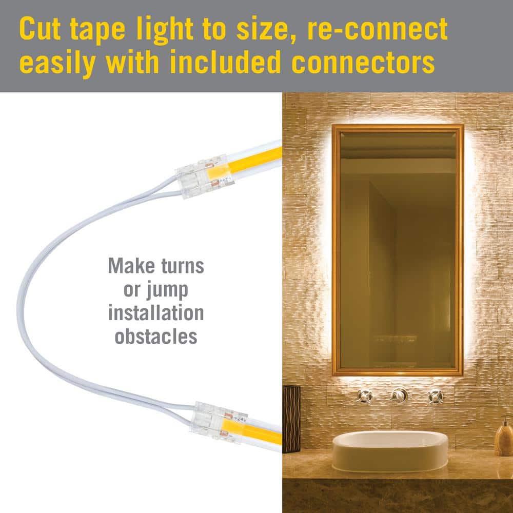 16 ft. White LED Strip Light Kit with Remote Control