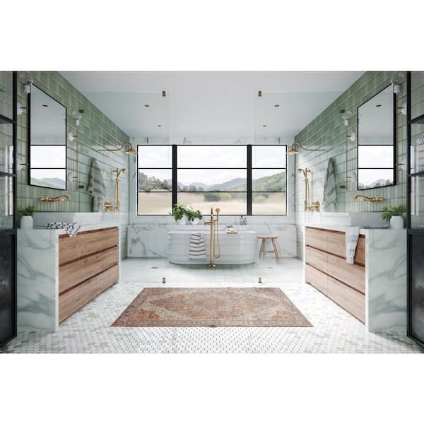 Addison Gold 16 in. Shower Arm in Champagne Bronze