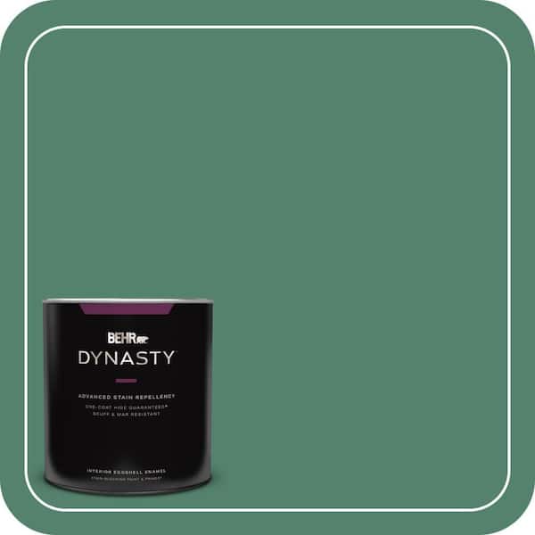 BEHR DYNASTY 1 qt. #M420-6 Tournament Field One-Coat Hide Eggshell Enamel Interior Stain-Blocking Paint and Primer