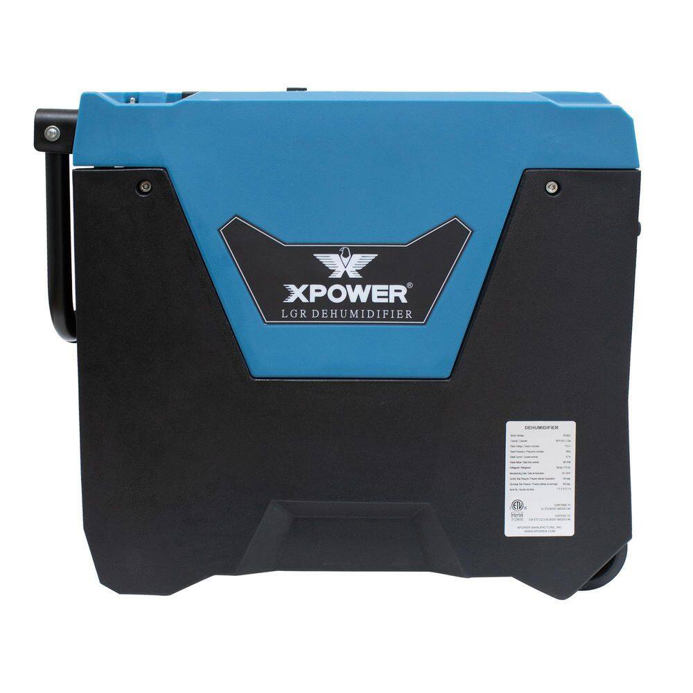 XPOWER 145-Pint Blue Commercial Dehumidifier with Pump