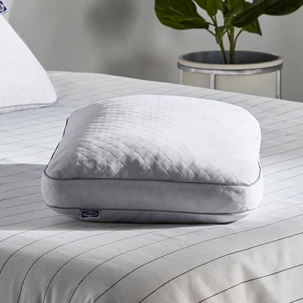 Sealy Essentials 25 in. x 18 in. Custom Comfort Cluster Memory Foam Standard Pillow