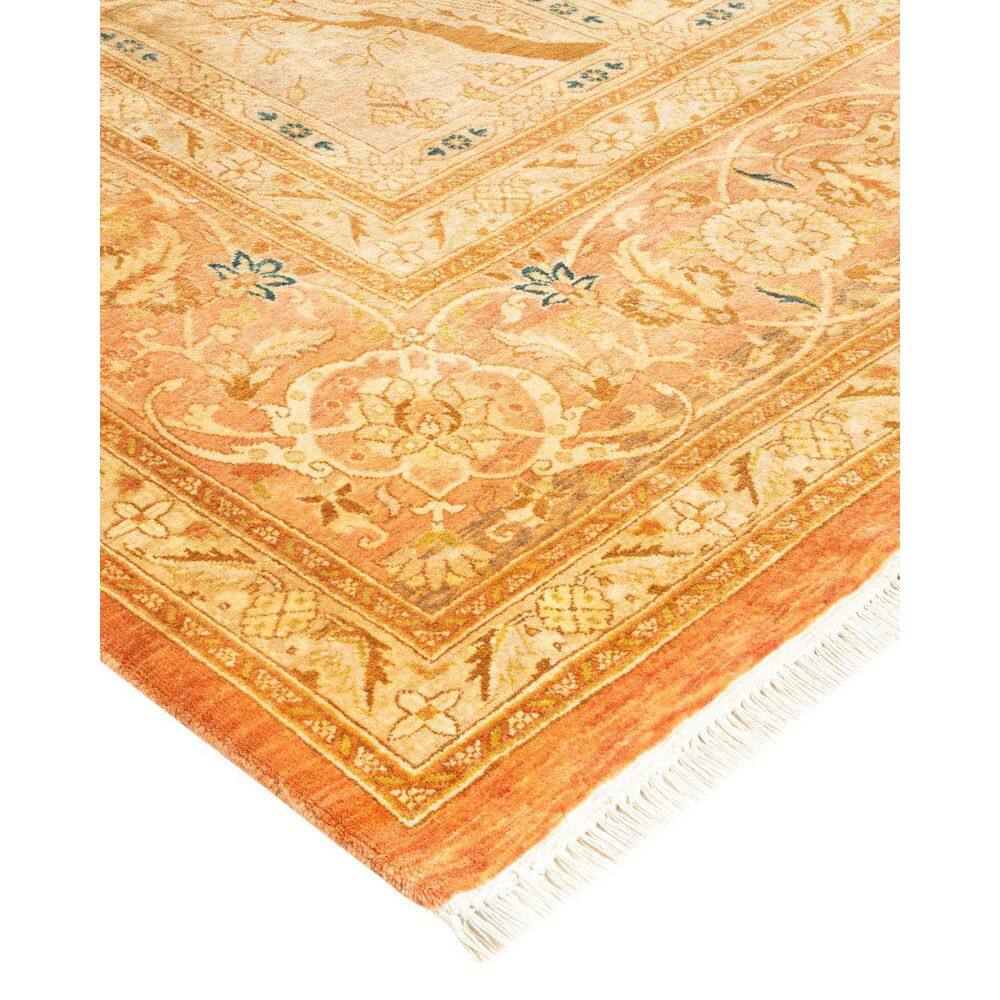 Handmade Traditional Red and Tan Wool 8' x 10' Area Rug