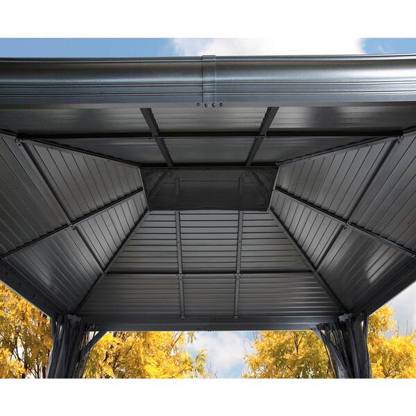 Mykonos Double-Roof Aluminum Gazebo 
