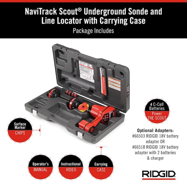 RIDGID SeeSnake Mini Pro Sewer Camera Reel, NaviTrack Scout