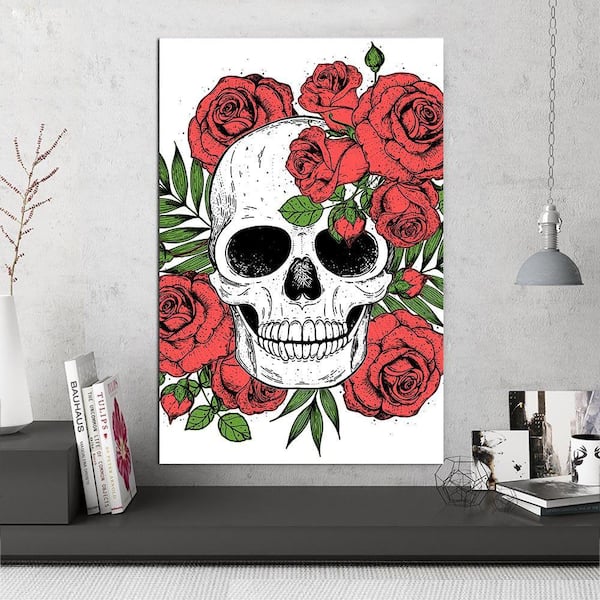 VENICE BEACH Collections Skull with Roses Around by Unknown 1