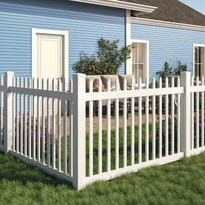 Veranda 6 ft. H x 6 ft. W White Vinyl Windham Fence Panel 73014216