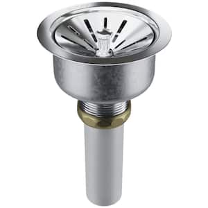 Perfect Drain 3-1/2 in. Fitting Stainless Steel Body and Strainer Chrome