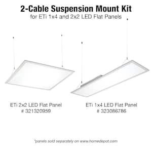 2-Cable Suspension Mount Kit for 2x2 and 1x4 Flat Panels