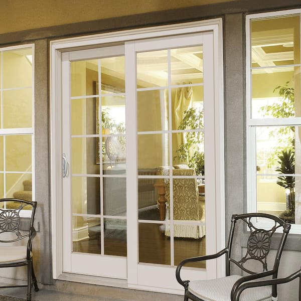 Mp Doors 60 In X 80 Woodgrain, Aluminum Sliding Glass Doors Home Depot