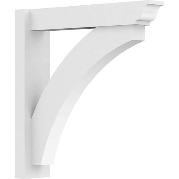 Ekena Millwork Thorton 5 in. W x 24 in. H x 24 in. D Signature Urethane Polyurethane Outlooker with Traditional Ends