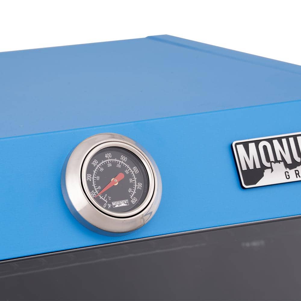 Blue 2-Burner Propane Gas Grill with Clear View Lid