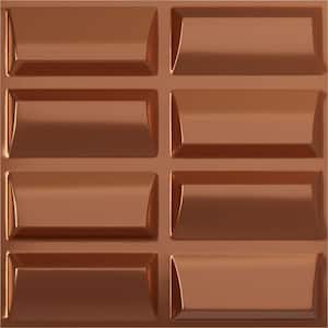 19 5/8 in. x 19 5/8 in. Robin EnduraWall Decorative 3D Wall Panel, Copper (12-Pack for 32.04 Sq. Ft.)