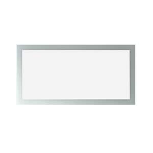 Callista 60 in. W x 30 in. H Single Frameless Rectangle LED Bathroom Vanity Mirror in Glass