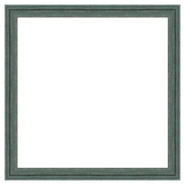 Upcycled Teal Grey 27 in. x 27 in. Wood Framed Dry Erase Magnetic Memo Board